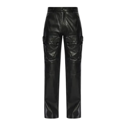 Trousers > Leather Trousers - - Diesel - Modalova