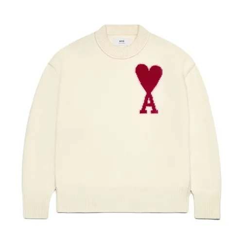 Knitwear > Round-neck Knitwear - - Ami Paris - Modalova