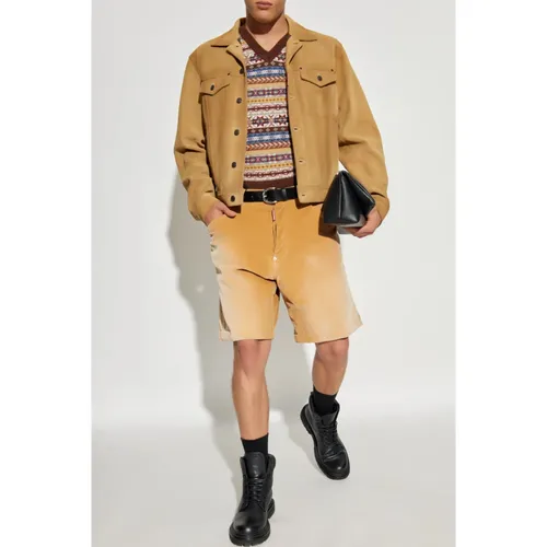 Jackets > Leather Jackets - - Dsquared2 - Modalova