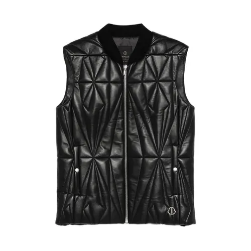 Moncler - Jackets > Vests - Black - Moncler - Modalova