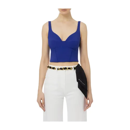 Tops > Sleeveless Tops - - Elisabetta Franchi - Modalova