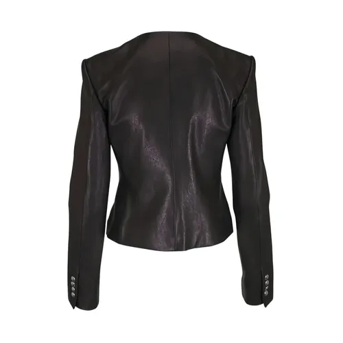 Jackets > Leather Jackets - - Khaite - Modalova