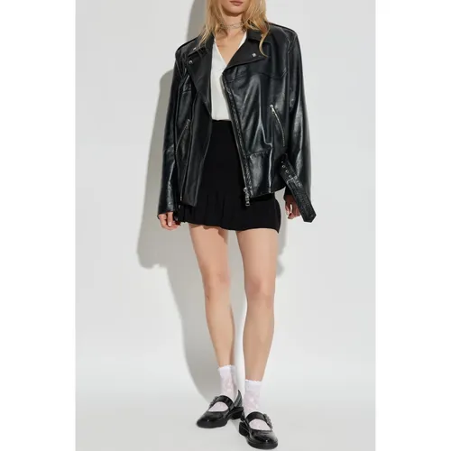 Jackets > Leather Jackets - - Alessandra Rich - Modalova