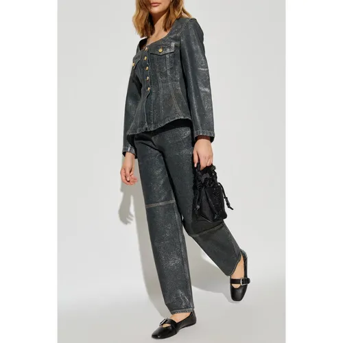 Jackets > Denim Jackets - - Ganni - Modalova
