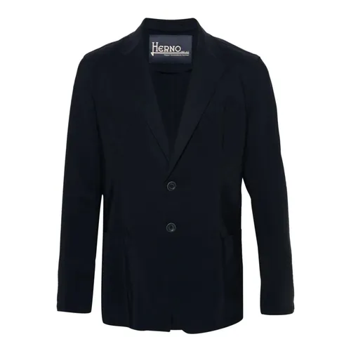 Herno - Jackets > Blazers - Blue - Herno - Modalova