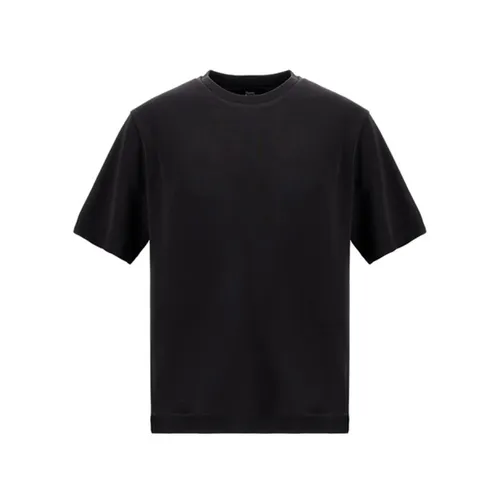 Herno - Tops > T-Shirts - Black - Herno - Modalova