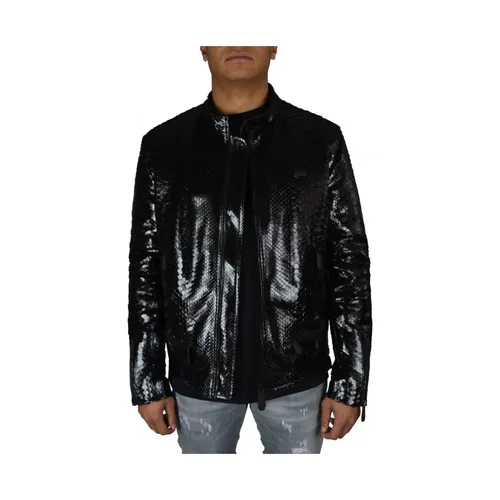 Jackets > Leather Jackets - - Philipp Plein - Modalova
