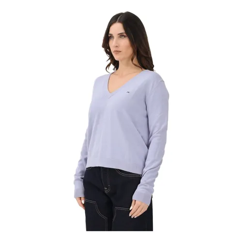 Knitwear > V-neck Knitwear - - Tommy Jeans - Modalova