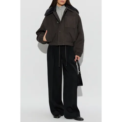 Jackets > Leather Jackets - - Victoria Beckham - Modalova