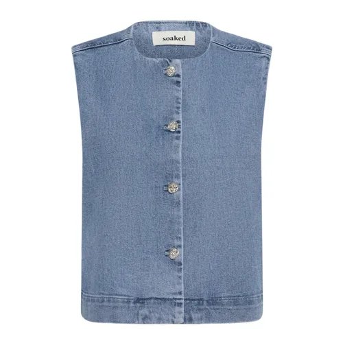 Jackets > Vests - - Soaked in Luxury - Modalova