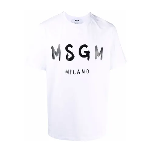 Msgm - Tops > T-Shirts - White - Msgm - Modalova