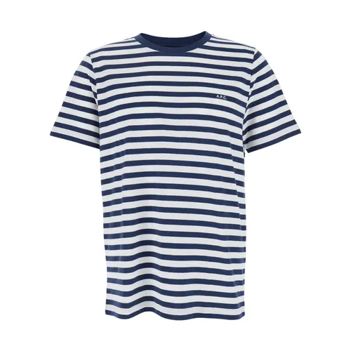 A.p.c. - Tops > T-Shirts - Blue - A.p.c. - Modalova
