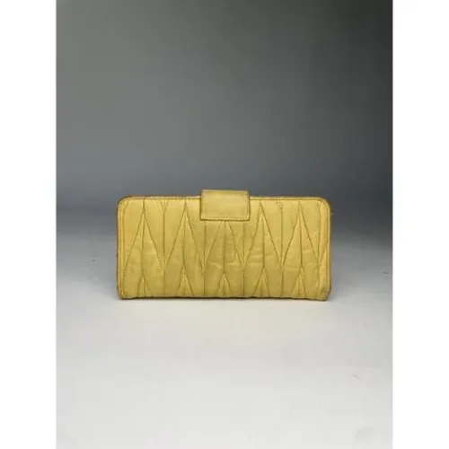 Pre-owned > Pre-owned Accessories > Pre-owned Wallets - - Miu Miu Pre-owned - Modalova