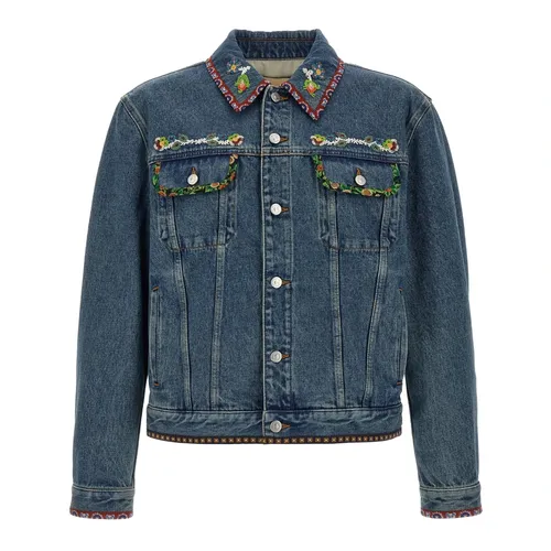 Jackets > Denim Jackets - - Valentino Garavani - Modalova