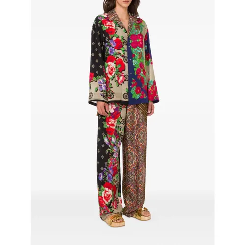 Trousers > Wide Trousers - - Moschino - Modalova