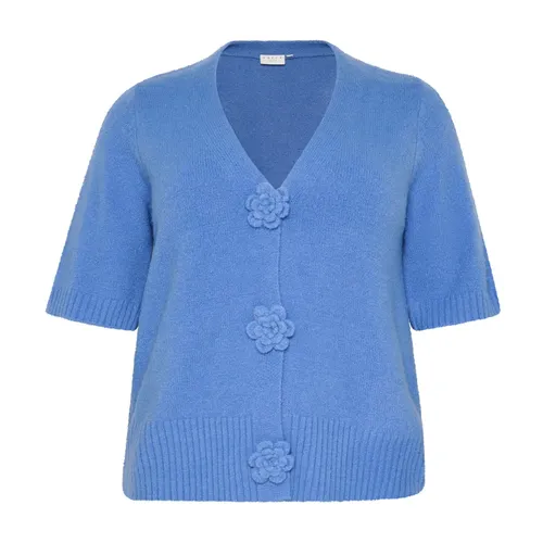 Knitwear > V-neck Knitwear - - Kaffe Curve - Modalova