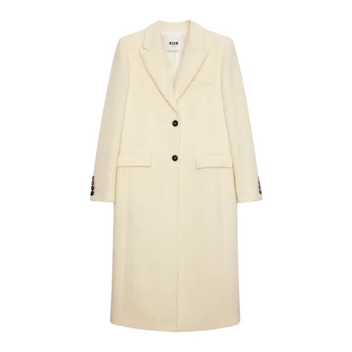 Coats > Single-Breasted Coats - - Msgm - Modalova