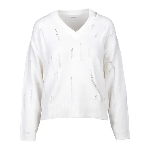 Knitwear > V-neck Knitwear - - Replay - Modalova