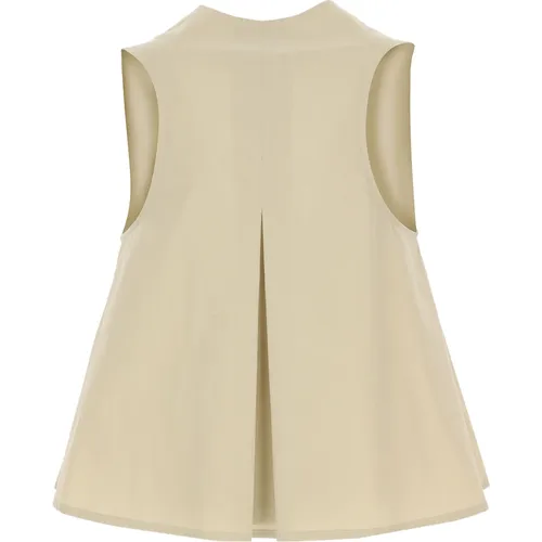 Alysi - Jackets > Vests - Beige - Alysi - Modalova