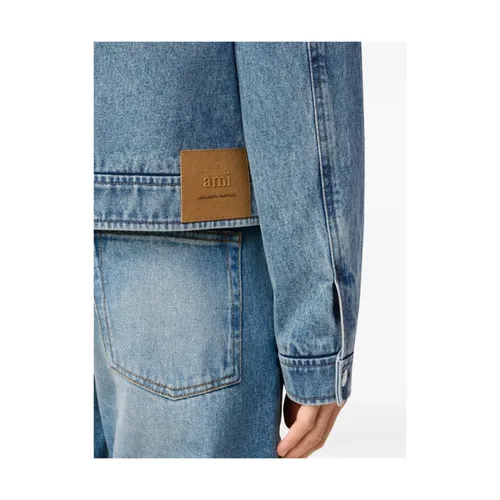 Jackets > Denim Jackets - - Ami Paris - Modalova