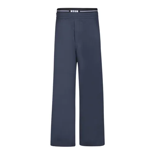 Trousers > Wide Trousers - - Msgm - Modalova