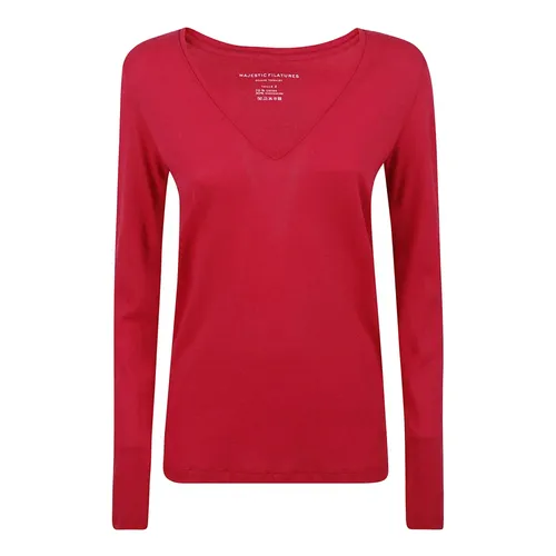 Tops > Long Sleeve Tops - - Majestic Filatures - Modalova