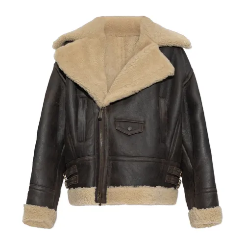 Jackets > Leather Jackets - - Dsquared2 - Modalova