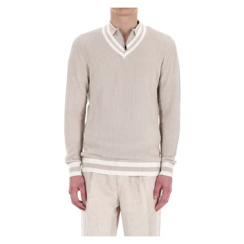 Knitwear > V-neck Knitwear - - Eleventy - Modalova