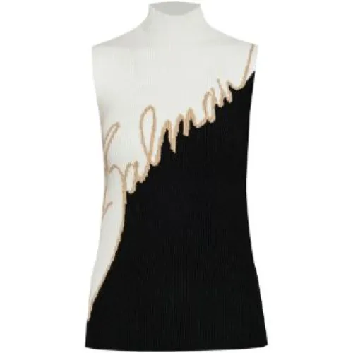 Tops > Sleeveless Tops - - Balmain - Modalova