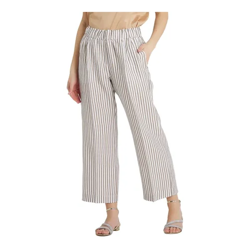 Trousers > Wide Trousers - - Le Tricot Perugia - Modalova