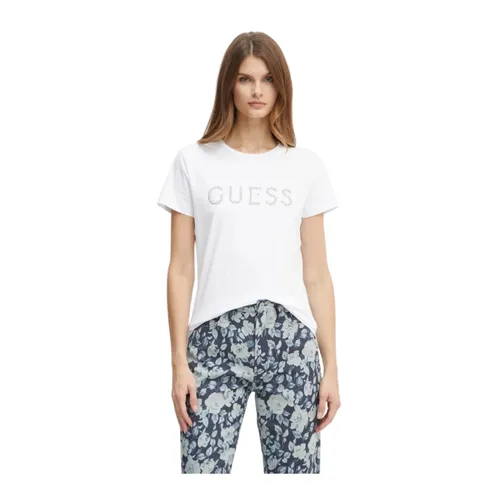 Guess - Tops > T-Shirts - White - Guess - Modalova