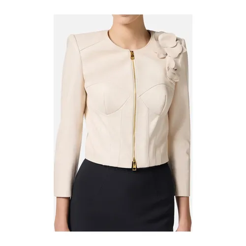 Jackets > Light Jackets - - Elisabetta Franchi - Modalova