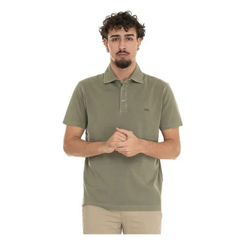 Fay - Tops > Polo Shirts - Green - Fay - Modalova