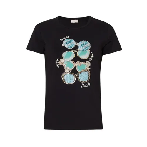 Liu Jo - Tops > T-Shirts - Black - Liu Jo - Modalova