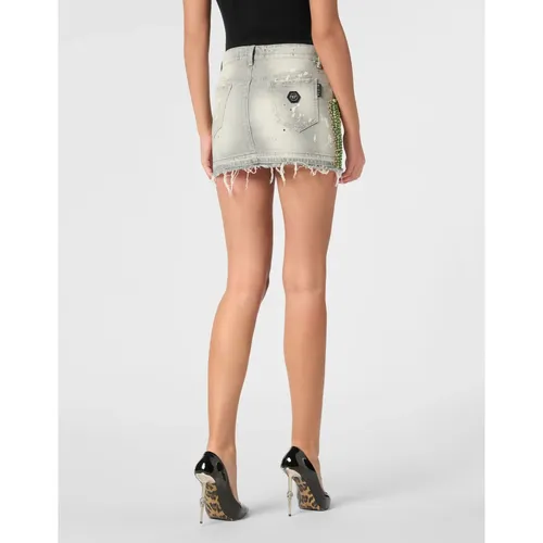 Skirts > Denim Skirts - - Philipp Plein - Modalova