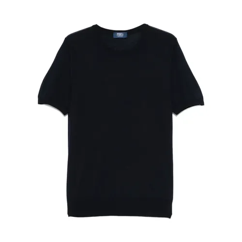 Fedeli - Tops > T-Shirts - Blue - Fedeli - Modalova