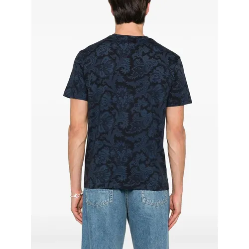 Etro - Tops > T-Shirts - Blue - Etro - Modalova