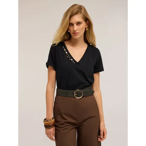 Motivi - Tops > T-Shirts - Blue - Motivi - Modalova
