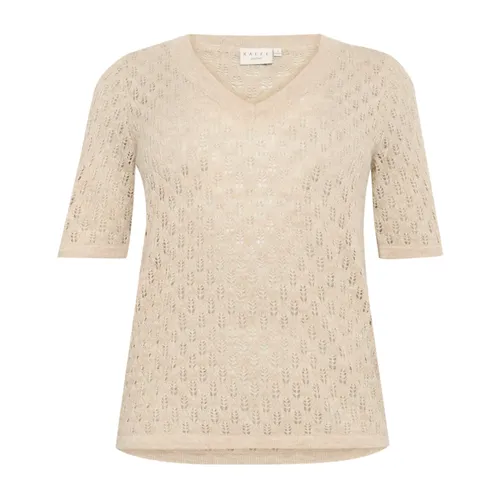 Knitwear > V-neck Knitwear - - Kaffe Curve - Modalova