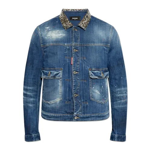 Jackets > Denim Jackets - - Dsquared2 - Modalova