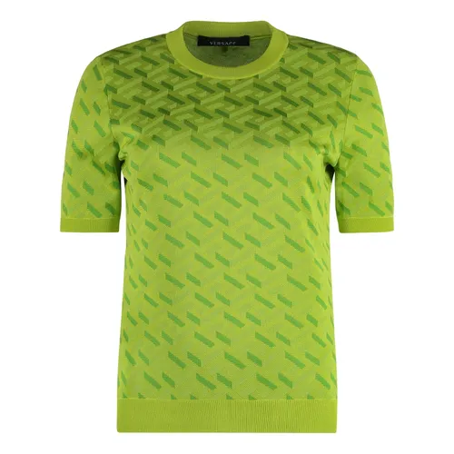 Versace - Tops > T-Shirts - Green - Versace - Modalova
