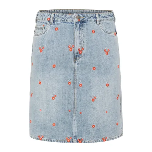 Skirts > Denim Skirts - - Kaffe Curve - Modalova