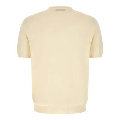 Zanone - Tops > T-Shirts - Beige - Zanone - Modalova