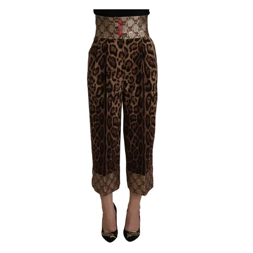Trousers > Cropped Trousers - - Dolce & Gabbana - Modalova