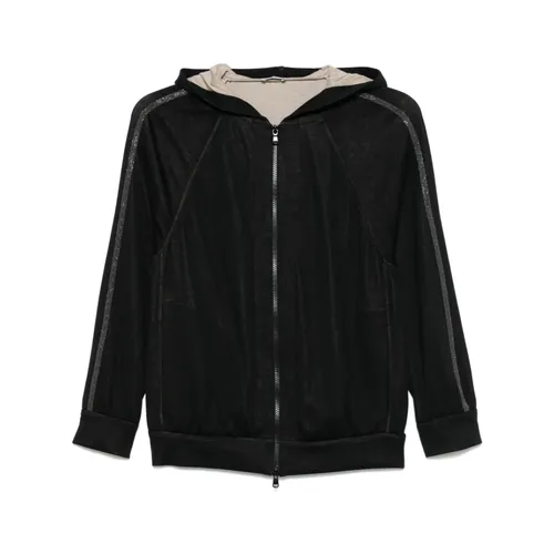 Sweatshirts & Hoodies > Zip-throughs - - Brunello Cucinelli - Modalova