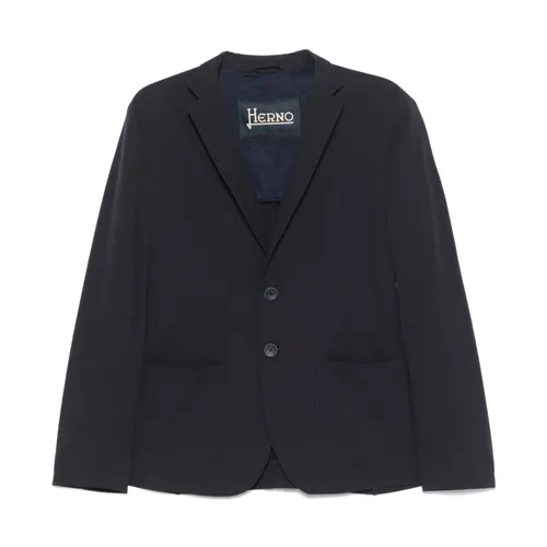 Herno - Jackets > Blazers - Blue - Herno - Modalova