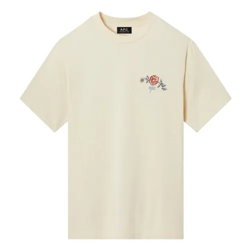 A.p.c. - Tops > T-Shirts - Beige - A.p.c. - Modalova