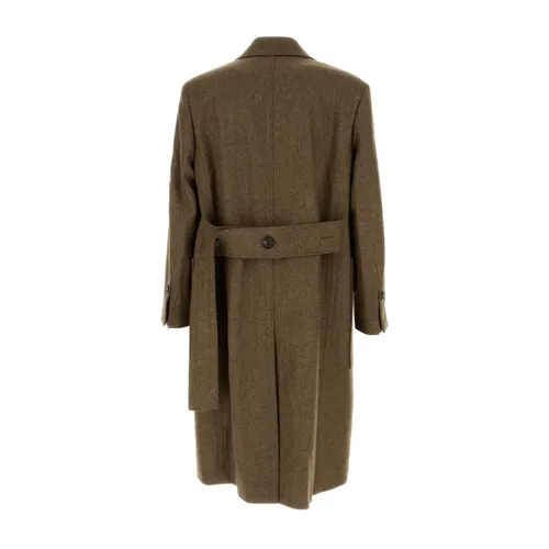 Coats > Single-Breasted Coats - - Ferragamo - Modalova