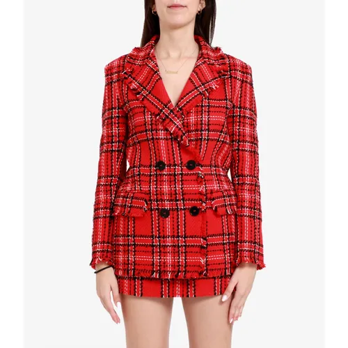 Msgm - Jackets > Blazers - Red - Msgm - Modalova