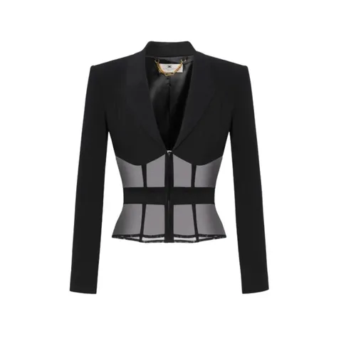 Jackets > Blazers - - Elisabetta Franchi - Modalova